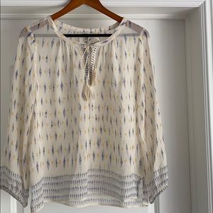 Joie silk peasant top.